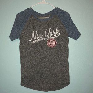 Grey short sleeve shirt